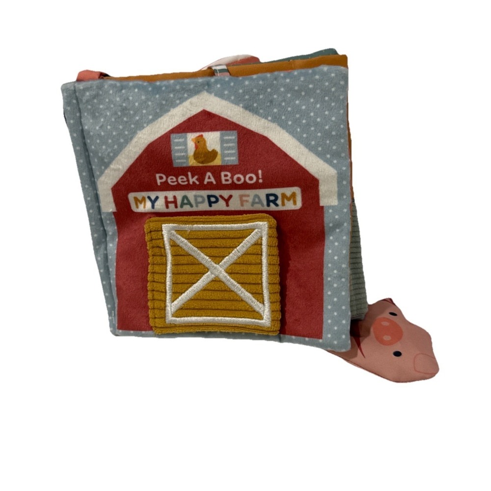 Carters Soft Farm Themed Activity Book With On The Go Activity Clip, Interactive